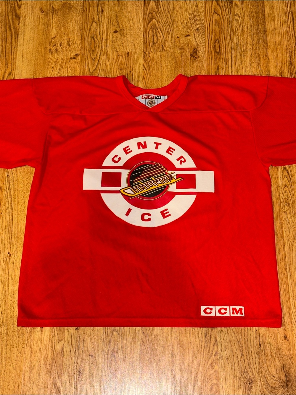VTG Vancouver Canucks CCM Center Ice NHL Hockey # 66 Gino Odjick Jersey. 

Has b